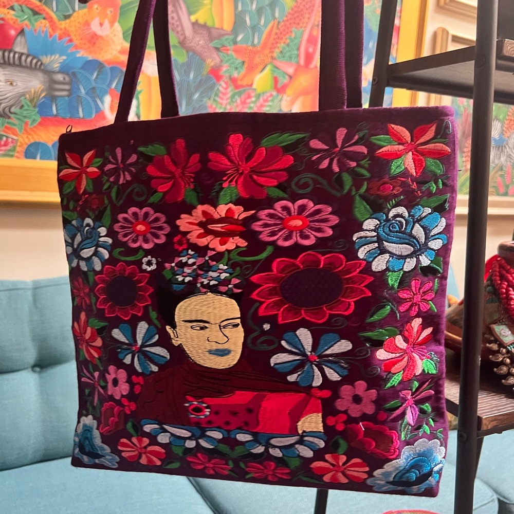 Frida Kahlo Mexican oversized tote bag